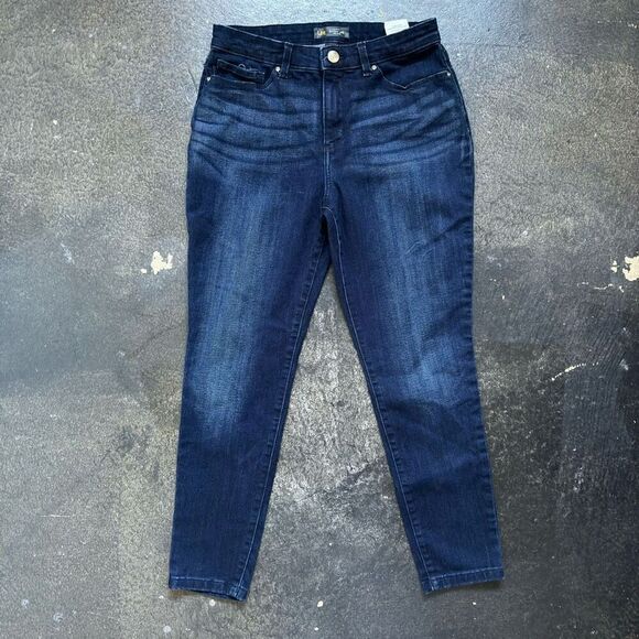 Lee Women's Sculpting Slim Mid-Rise Skinny Jeans Blue Denim Medium Wash Size 8 - Picture 1 of 11